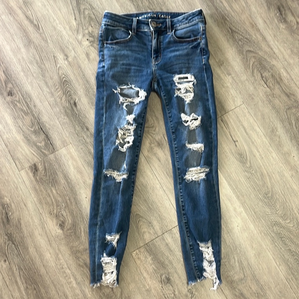 American eagle distressed next level stretch